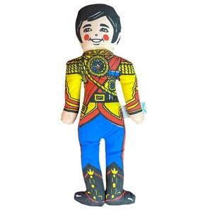 Vintage Commonwealth Flat Plush Toy Soldier Nutcracker 346 Questor Education